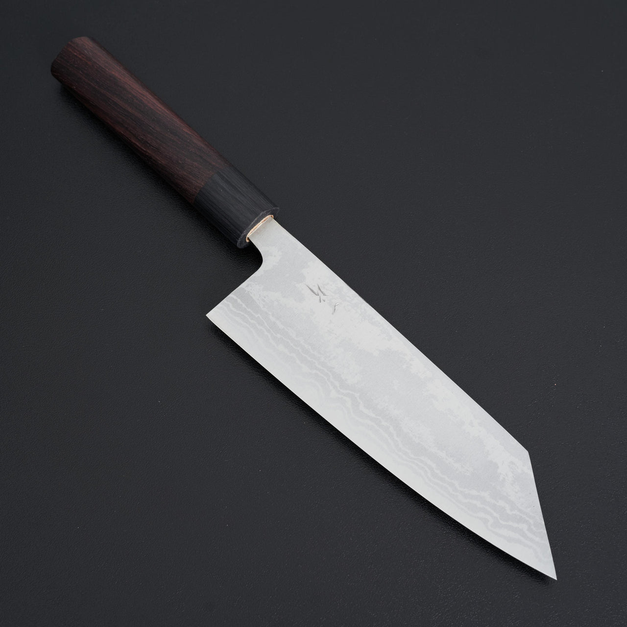Hitohira GR Blue #2 Damascus Bunka 170mm-Knife-Hitohira-Carbon Knife Co
