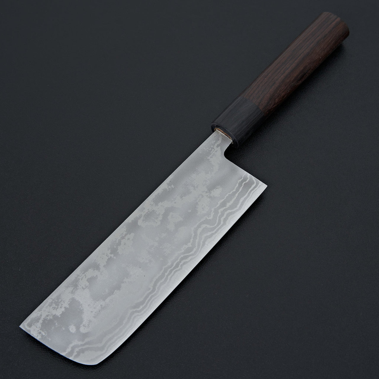 Hitohira GR Blue #2 Damascus Nakiri 165mm-Knife-Hitohira-Carbon Knife Co