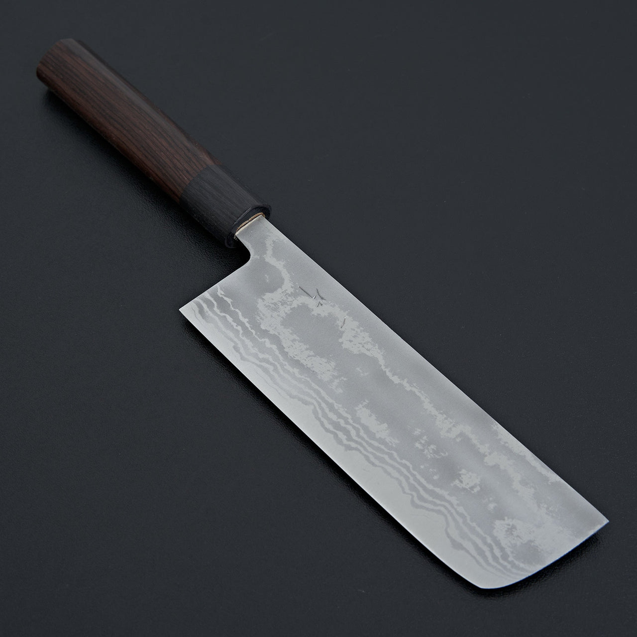 Hitohira GR Blue #2 Damascus Nakiri 165mm-Knife-Hitohira-Carbon Knife Co