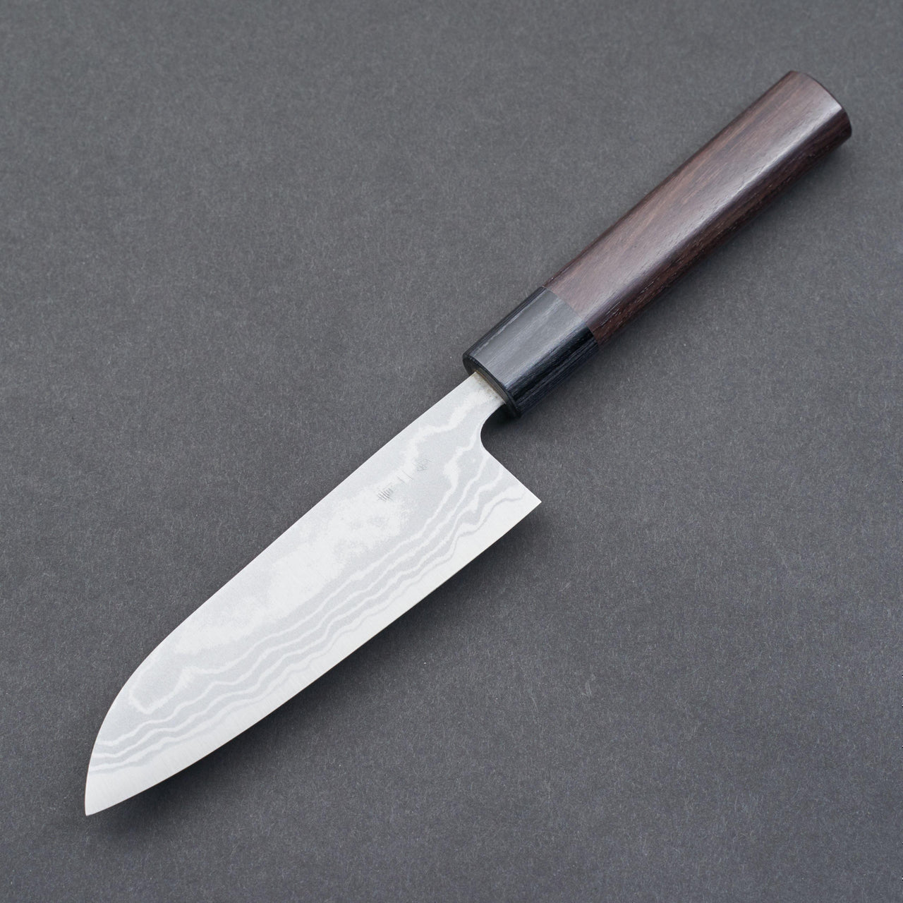 Hitohira GR Blue #2 Damascus Santoku 135mm-Knife-Hitohira-Carbon Knife Co