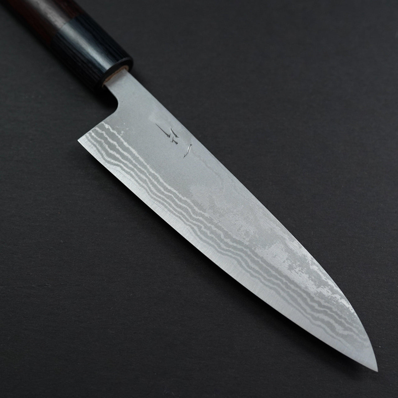 Hitohira GR Damascus Blue #2 Petty 135mm-Knife-Hitohira-Carbon Knife Co