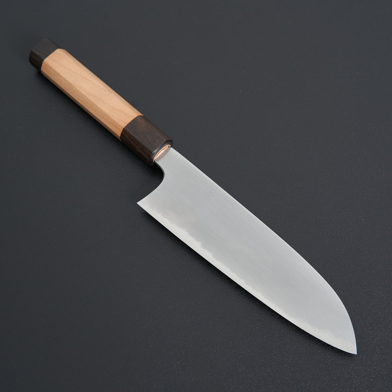 Hitohira Gorobei Rikichi Blue #2 Kasumi Santoku Cherry Wood Handle-Knife-Hitohira-Carbon Knife Co