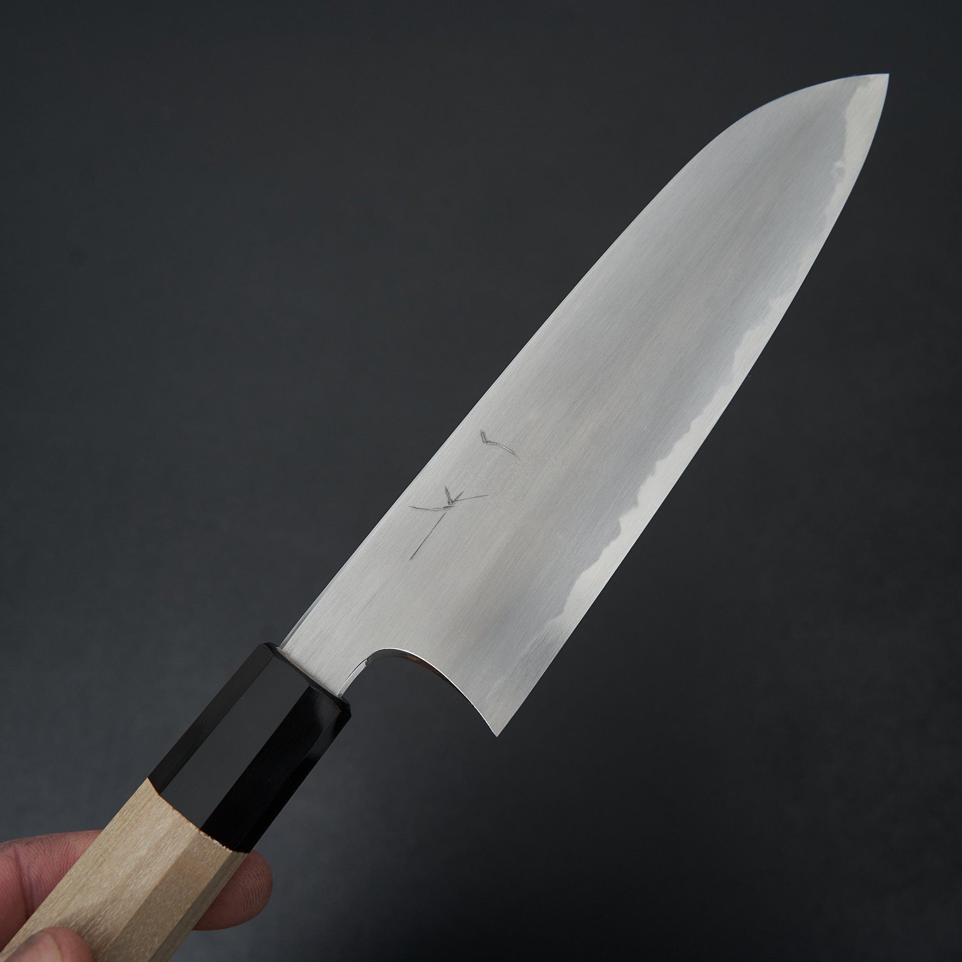 Hitohira Gorobei Rikichi White #2 Kasumi Santoku Ho Wood Handle-Knife-Hitohira-Carbon Knife Co