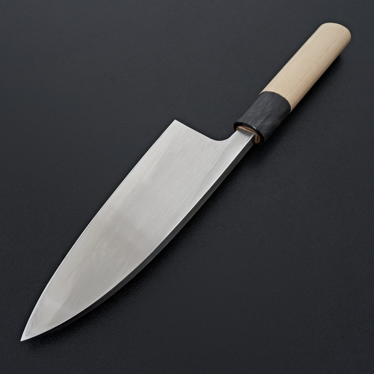 Hitohira Gorobei White #3 Left-Handed Deba 150mm Ho Wood Handle (D-Shape)-Knife-Hitohira-Carbon Knife Co