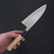 Hitohira Gorobei White #3 Left-Handed Deba 150mm Ho Wood Handle (D-Shape)-Knife-Hitohira-Carbon Knife Co