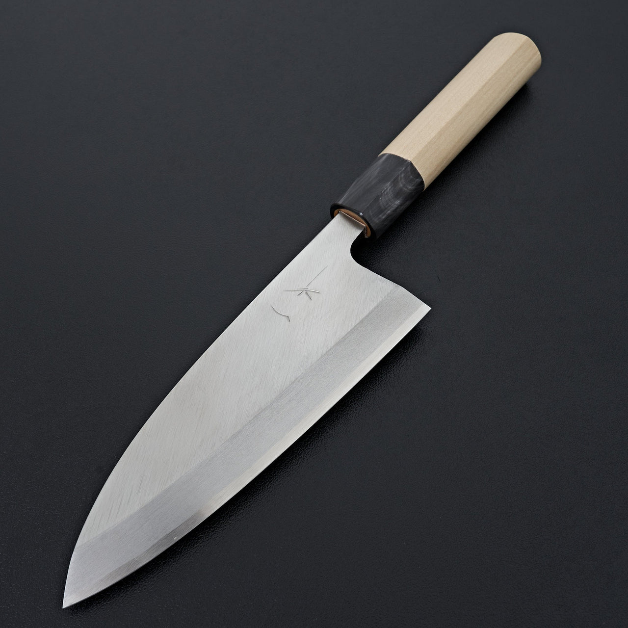 Hitohira Gorobei White #3 Left-Handed Deba 150mm Ho Wood Handle (D-Shape)-Knife-Hitohira-Carbon Knife Co