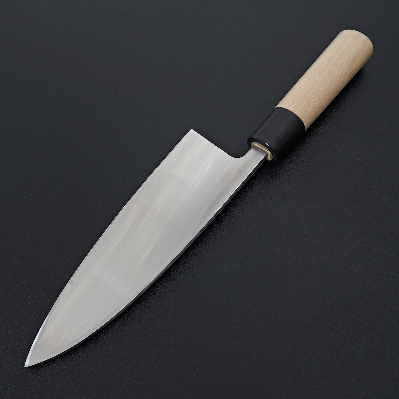 Hitohira Gorobei White #3 Left-Handed Deba 180mm Ho Wood Handle (D-Shape)-Knife-Hitohira-Carbon Knife Co