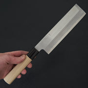 Hitohira Gorobei White #3 Usuba 195mm Ho Wood Handle-Knife-Hitohira-Carbon Knife Co