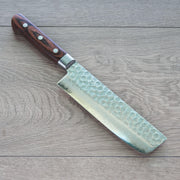 Hitohira HG Damascus Nakiri 160mm-Knife-Hitohira-Carbon Knife Co