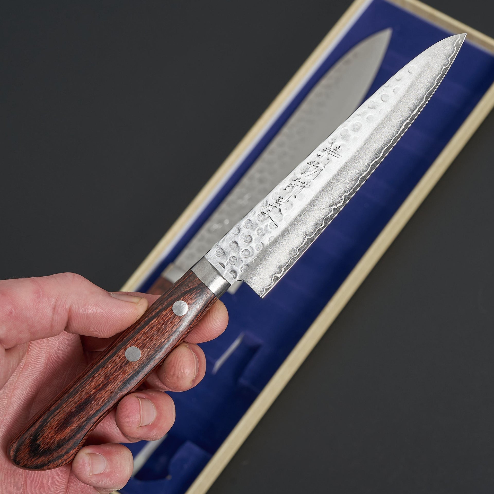 Hitohira HG Tsuchime Knife Set (Gyuto 210mm & Petty 150mm)-Knife-Hitohira-Carbon Knife Co
