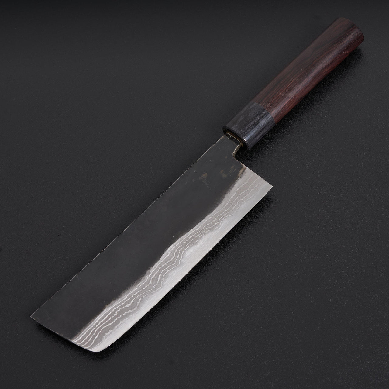 Hitohira HS White #2 Damascus Nakiri 165mm Rosewood Handle-Knife-Hitohira-Carbon Knife Co