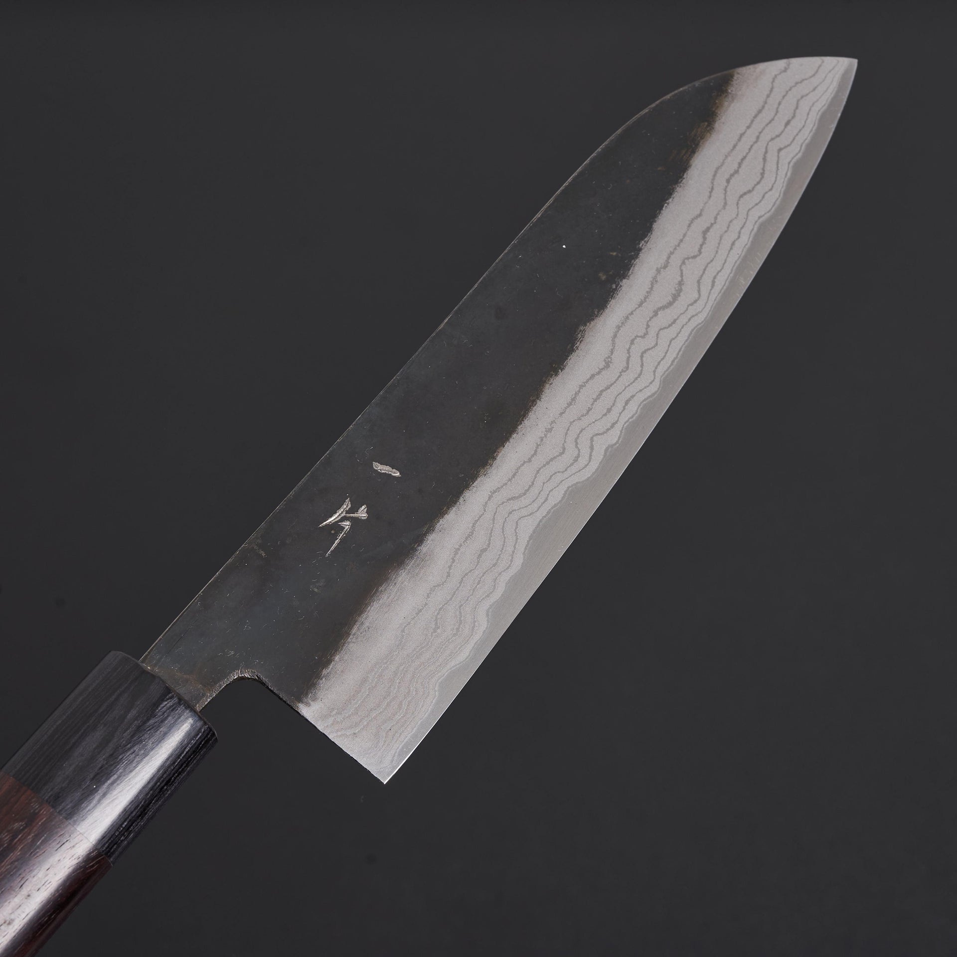 Hitohira HS White #2 Damascus Santoku 170mm Rosewood Handle-Knife-Hitohira-Carbon Knife Co