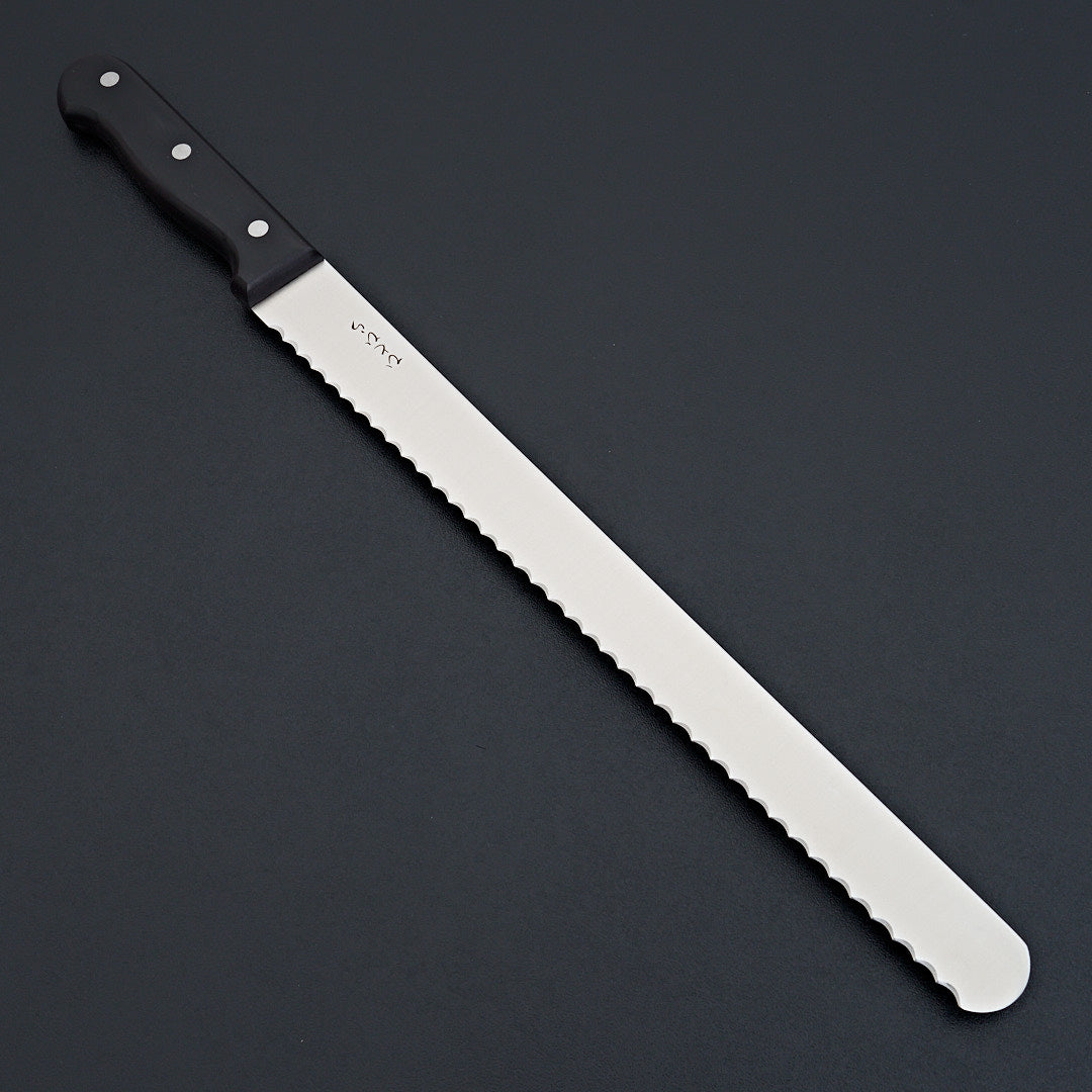 Hitohira Hiragana Bread Knife 300mm Pakka Handle-Knife-Hitohira-Carbon Knife Co