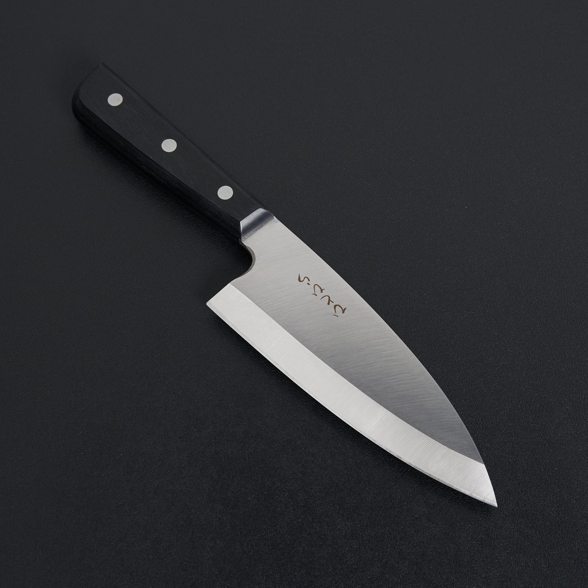 Hitohira Hiragana Deba 150mm Pakka Handle (No Bolster)-Knife-Hitohira-Carbon Knife Co
