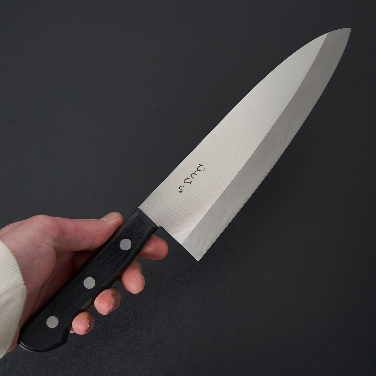 Hitohira Hiragana Deba 210mm Pakka Handle (No Bolster)-Knife-Hitohira-Carbon Knife Co