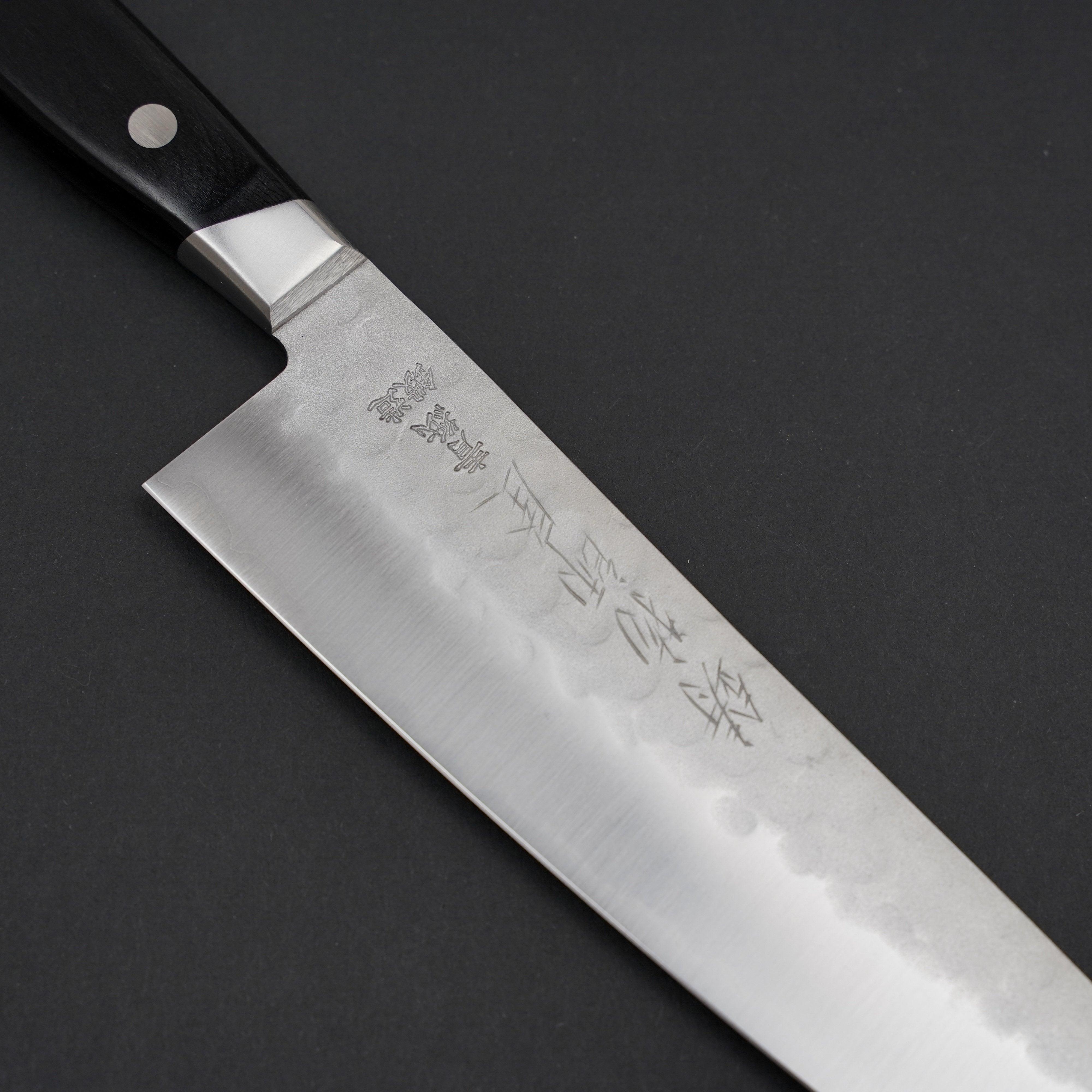 Hitohira Imojiya Blue #2 Nashiji Tsuchime Gyuto 200mm Pakka