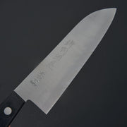 Hitohira Imojiya OKD White #2 Stainless Clad Santoku 180mm Pakka Handle-Knife-Hitohira-Carbon Knife Co