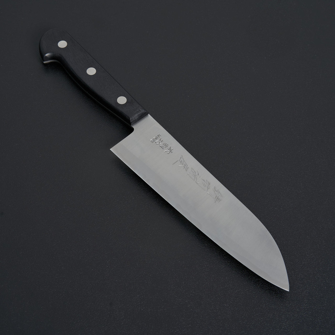 Hitohira Imojiya OKD White #2 Stainless Clad Santoku 180mm Pakka Handle-Knife-Hitohira-Carbon Knife Co