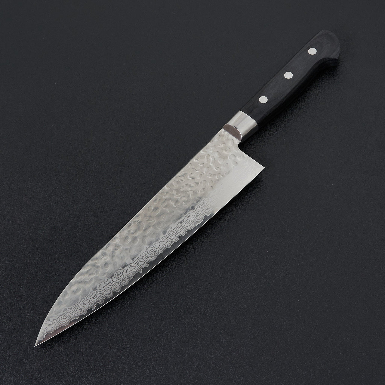 Hitohira Imojiya ST Tsuchime Damascus Gyuto 210mm Pakka Handle (Yo)-Hitohira-Carbon Knife Co