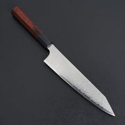 Hitohira Imojiya TH Damascus Kiritsuke Gyuto 210mm Pakka Handle-Knife-Hitohira-Carbon Knife Co