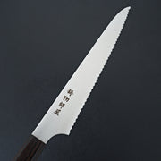 Hitohira Imojiya TH Stainless Bread Knife 240mm Ebony Handle (Wa)-Knife-Hitohira-Carbon Knife Co