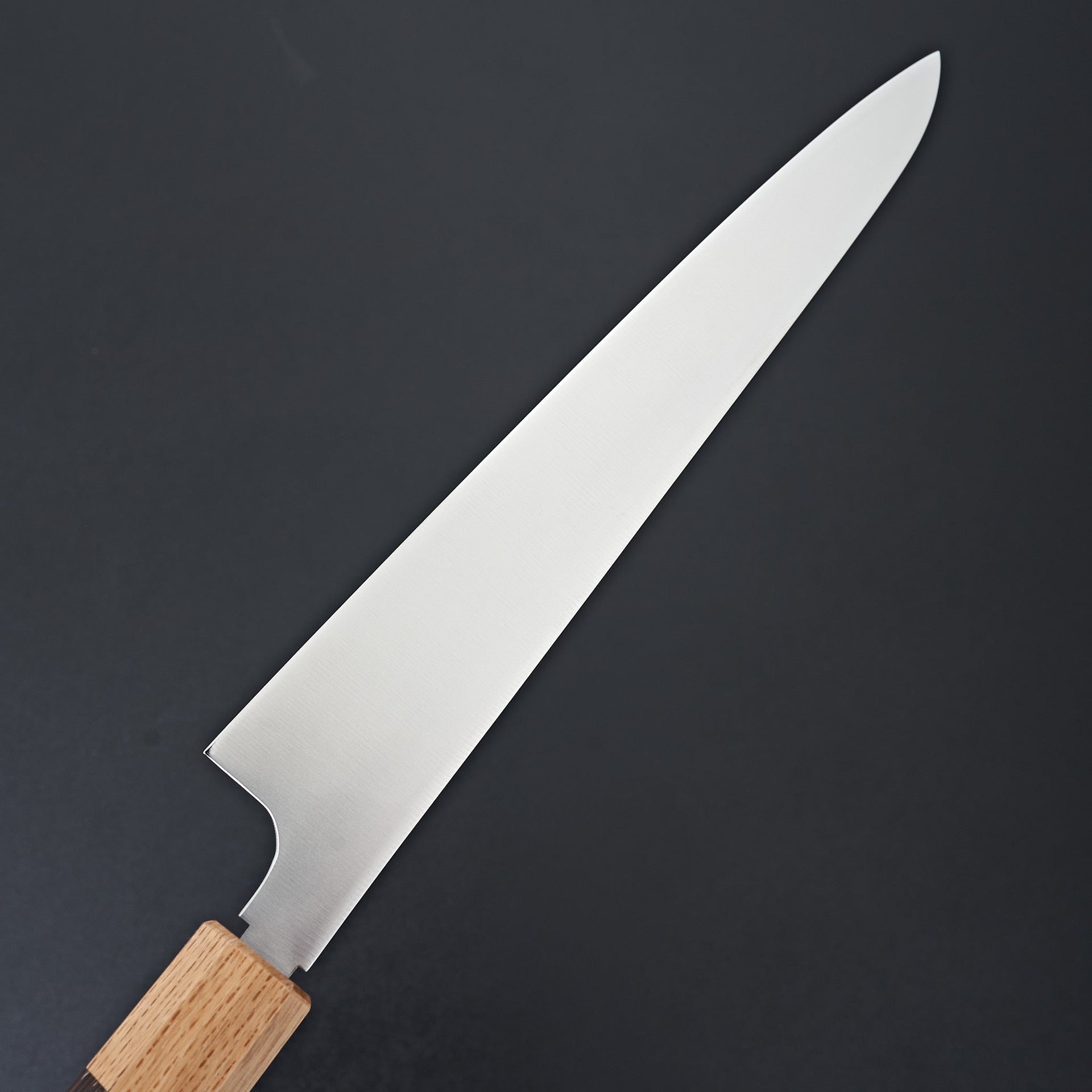 Hitohira KH Stainless Sujihiki 240mm Wenge Handle (Oak Ferrule)-Knife-Hitohira-Carbon Knife Co
