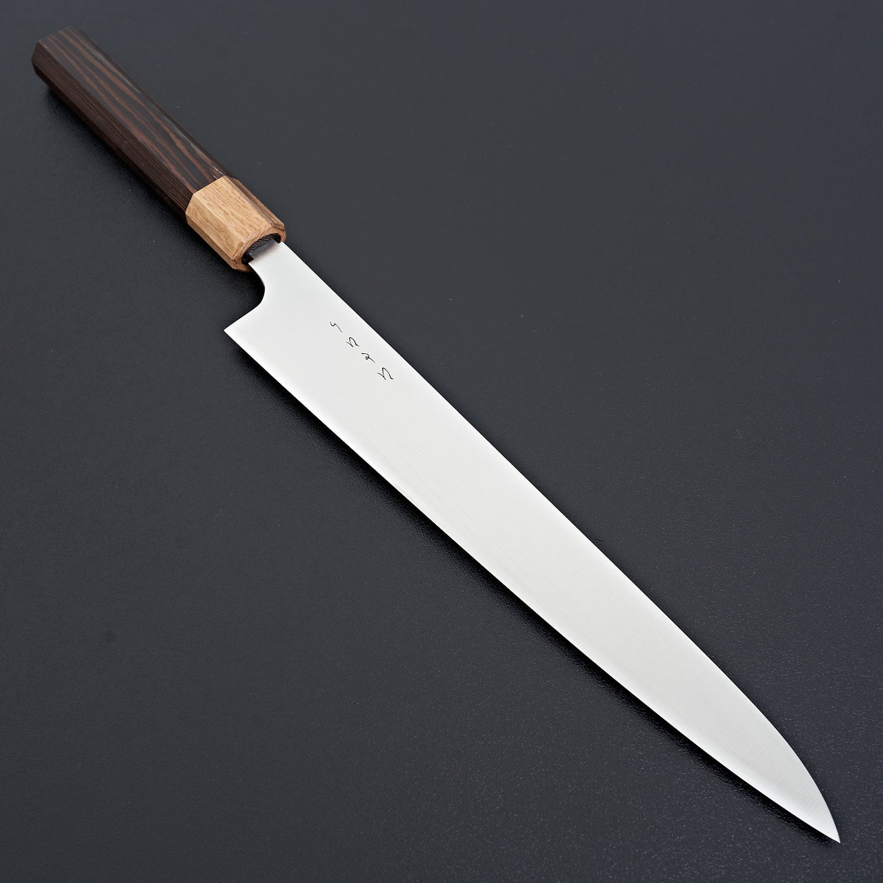 Hitohira KH Stainless Sujihiki 240mm Wenge Handle (Oak Ferrule)-Knife-Hitohira-Carbon Knife Co