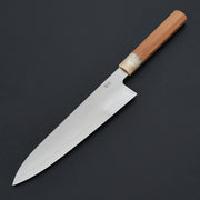 Hitohira Kikuchiyo Izo Silver #3 Gyuto 240mm Yakusugi Cedar Handle-Knife-Hitohira-Carbon Knife Co