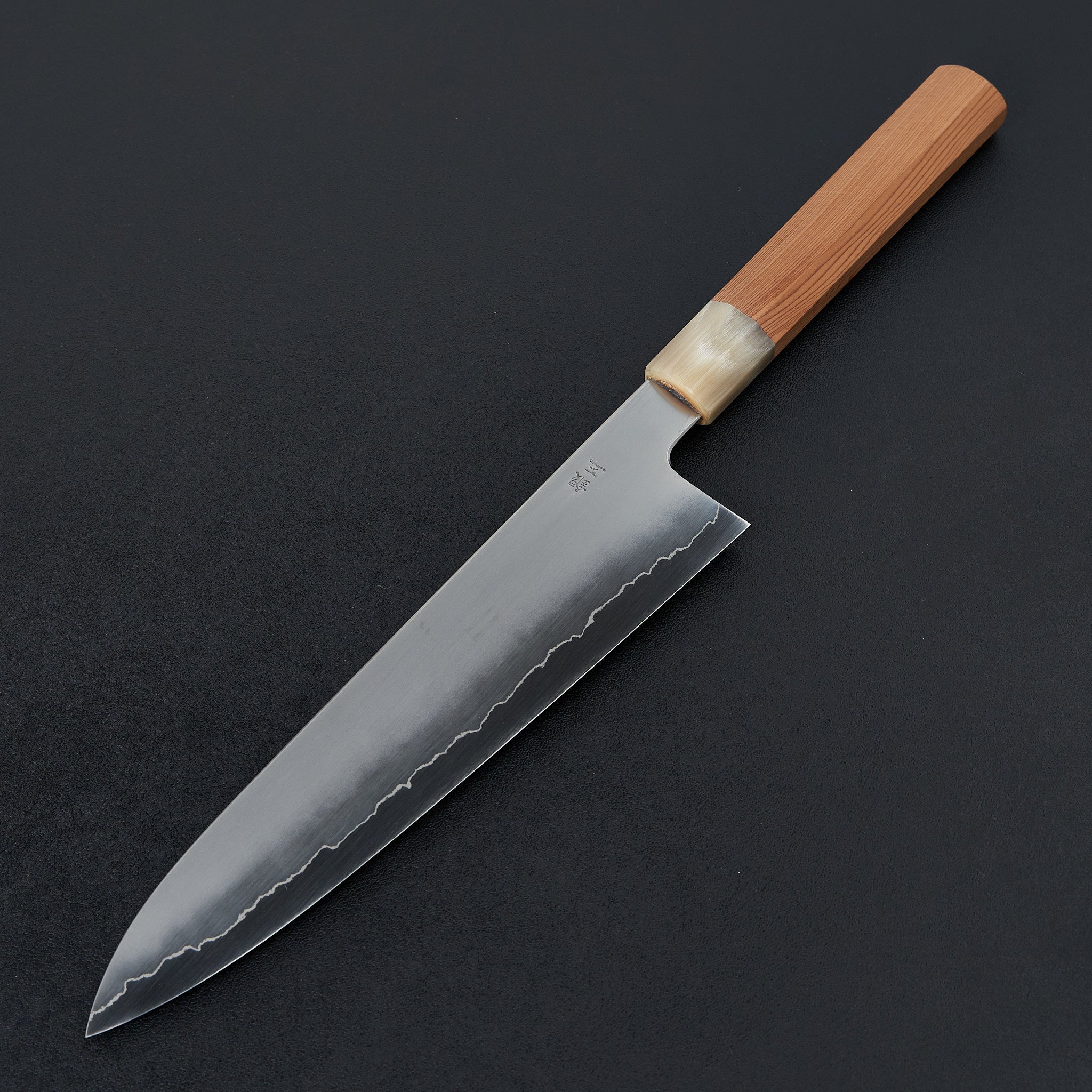Hitohira Kikuchiyo Izo Silver #3 Gyuto 240mm Yakusugi Cedar Handle