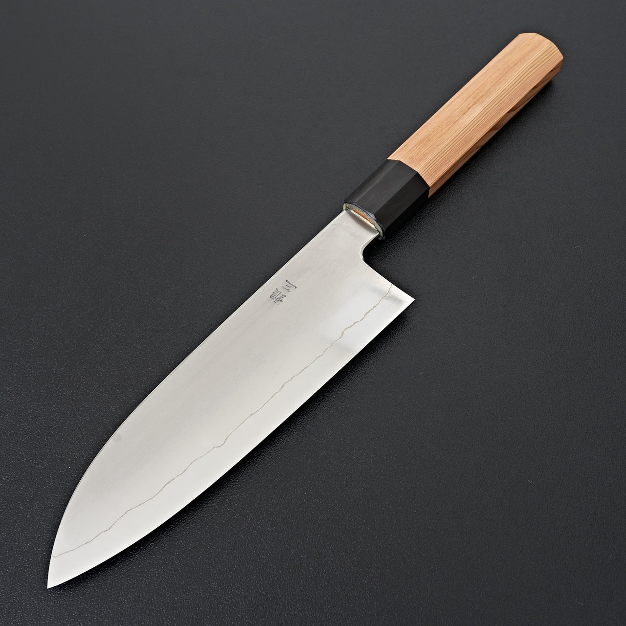 Hitohira Kikuchiyo Izo Silver #3 Santoku Yakusugi Cedar Handle-Knife-Hitohira-Carbon Knife Co