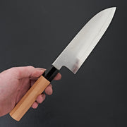Hitohira Kikuchiyo Izo Silver #3 Santoku Yakusugi Cedar Handle-Knife-Hitohira-Carbon Knife Co
