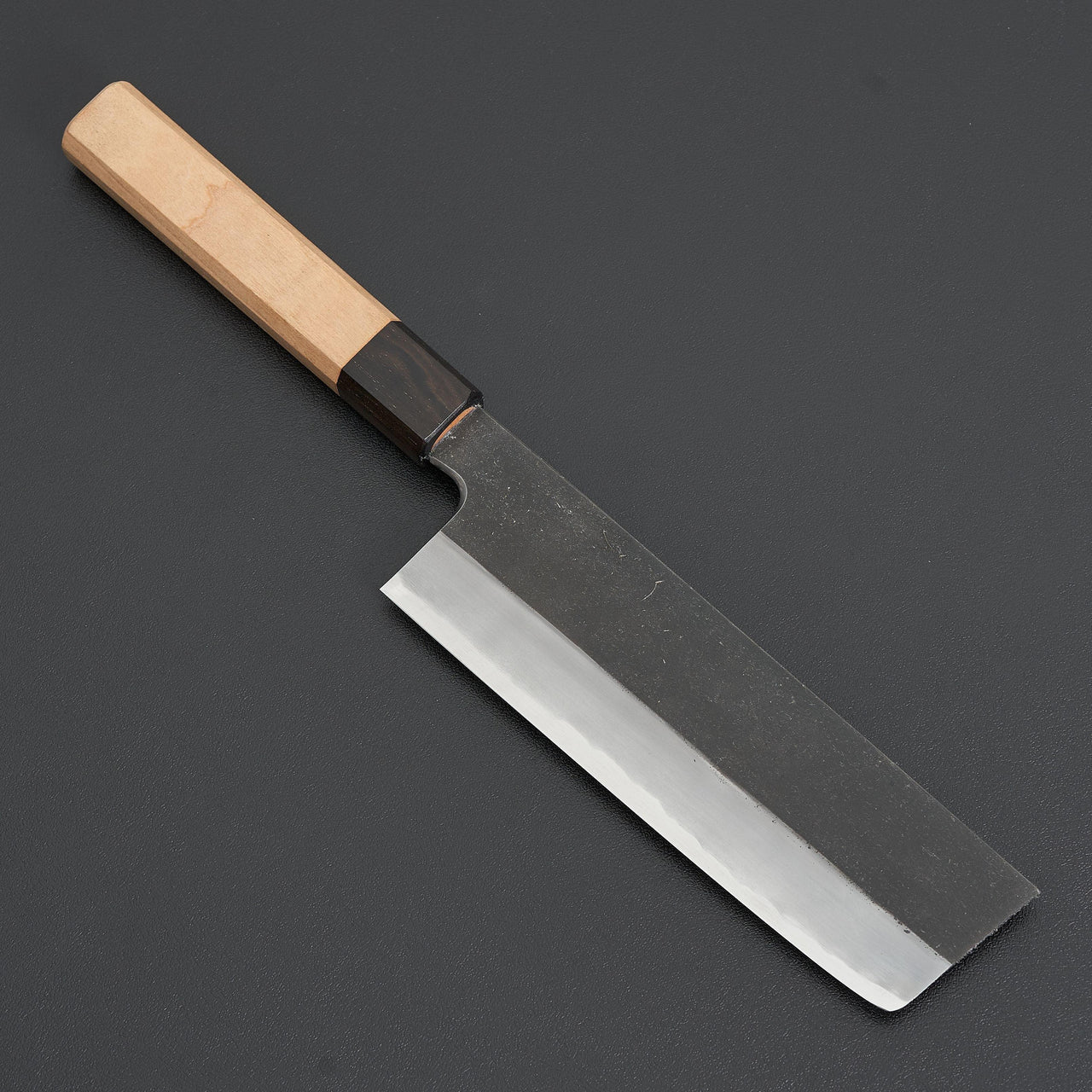 Hitohira Kikuchiyo Kyuzo Blue #2 Kurouchi Nakiri 180mm Cherry Wood-Knife-Hitohira-Carbon Knife Co