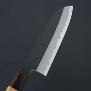 Hitohira Kikuchiyo Kyuzo Blue #2 Kurouchi Santoku 180mm Cherry Wood Handle-Knife-Hitohira-Carbon Knife Co