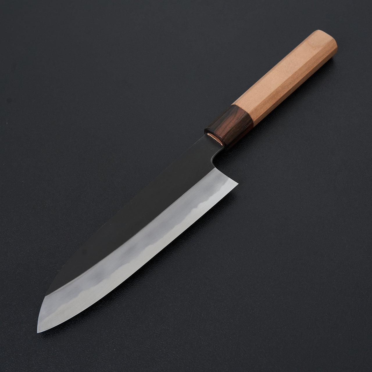 Hitohira Kikuchiyo Kyuzo White #2 Kurouchi Santoku 180mm Cherry Wood Handle-Knife-Hitohira-Carbon Knife Co