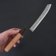 Hitohira Kikuchiyo Kyuzo White #2 Kurouchi Santoku 180mm Cherry Wood Handle-Knife-Hitohira-Carbon Knife Co