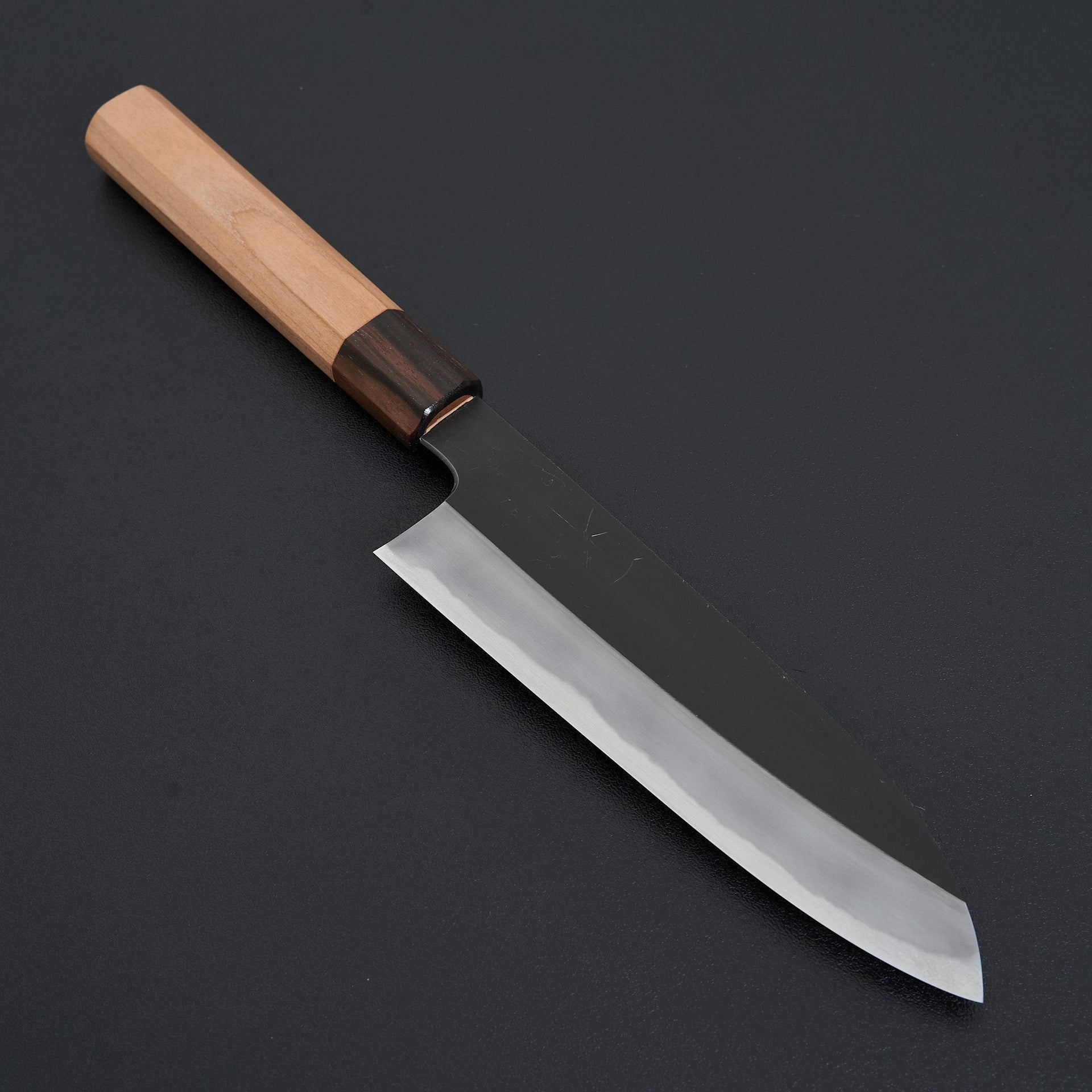 Hitohira Kikuchiyo Kyuzo White #2 Kurouchi Santoku 180mm Cherry Wood Handle-Knife-Hitohira-Carbon Knife Co