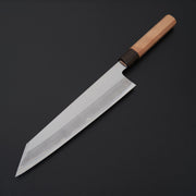 Hitohira Kikuchiyo Kyuzo White #2 Migaki Kiritsuke Gyuto 240mm Cherry Wood Handle-Knife-Hitohira-Carbon Knife Co