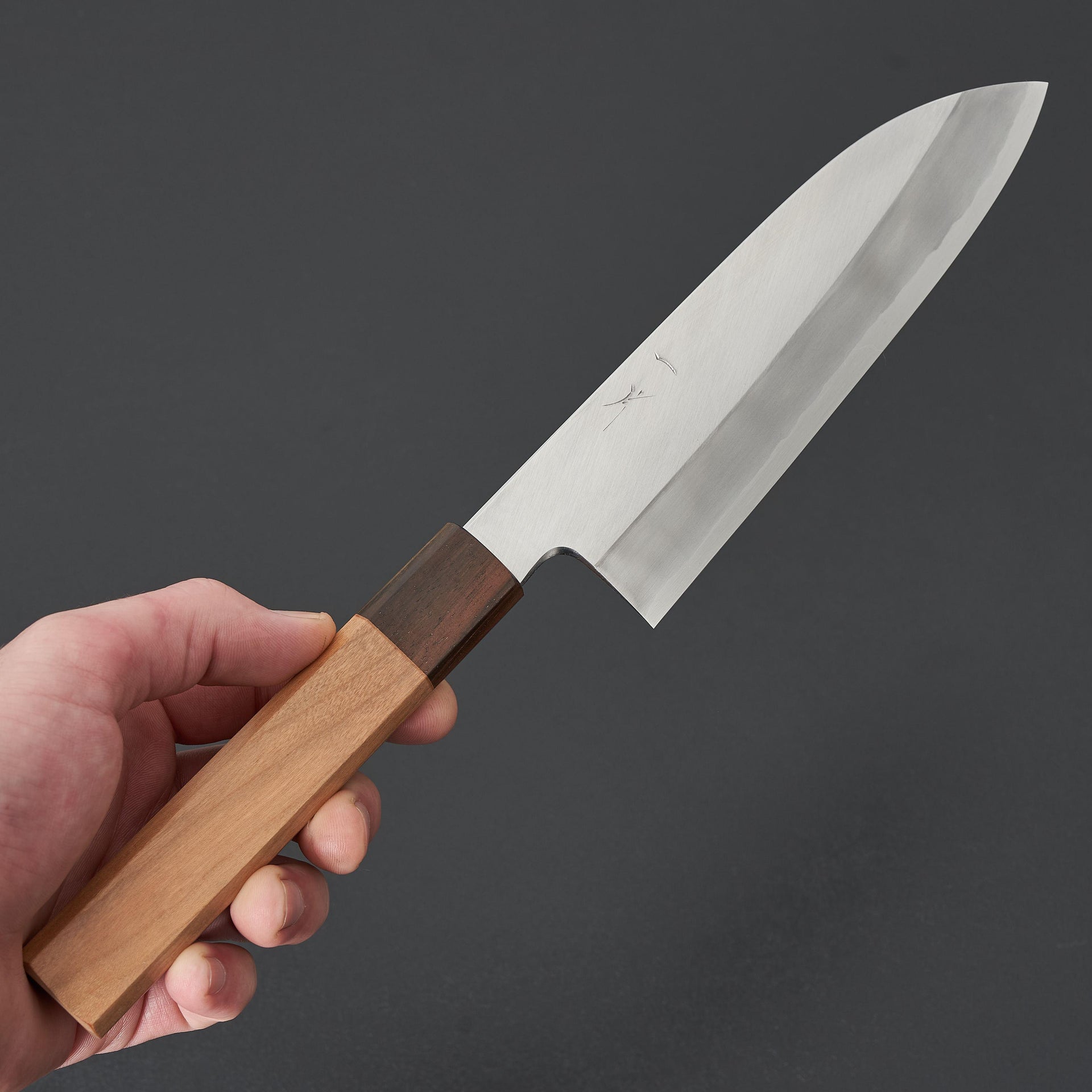 Hitohira Kikuchiyo Kyuzo White #2 Migaki Santoku 180mm Cherry Wood-Knife-Hitohira-Carbon Knife Co