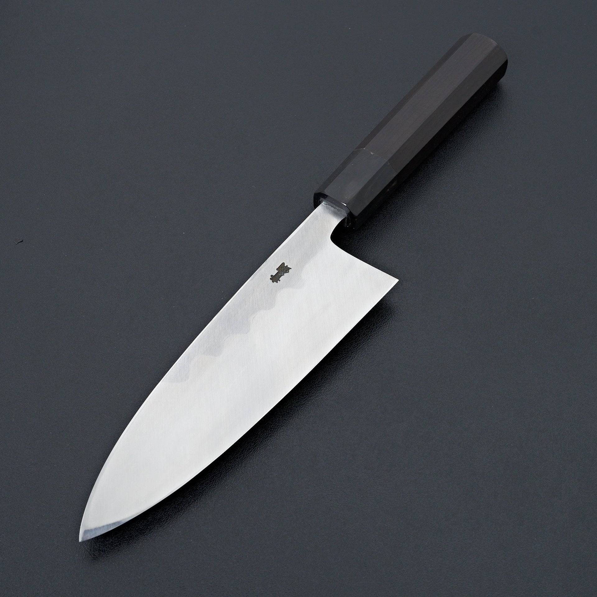 Hitohira Kikuchiyo Manzo Blue #2 Deba 180mm Ebony Handle (Saya)-Knife-Hitohira-Carbon Knife Co