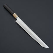 Hitohira Kikuchiyo Manzo Blue #2 Yanagi Sakimaru 270mm Ebony Handle (Saya)-Knife-Hitohira-Carbon Knife Co