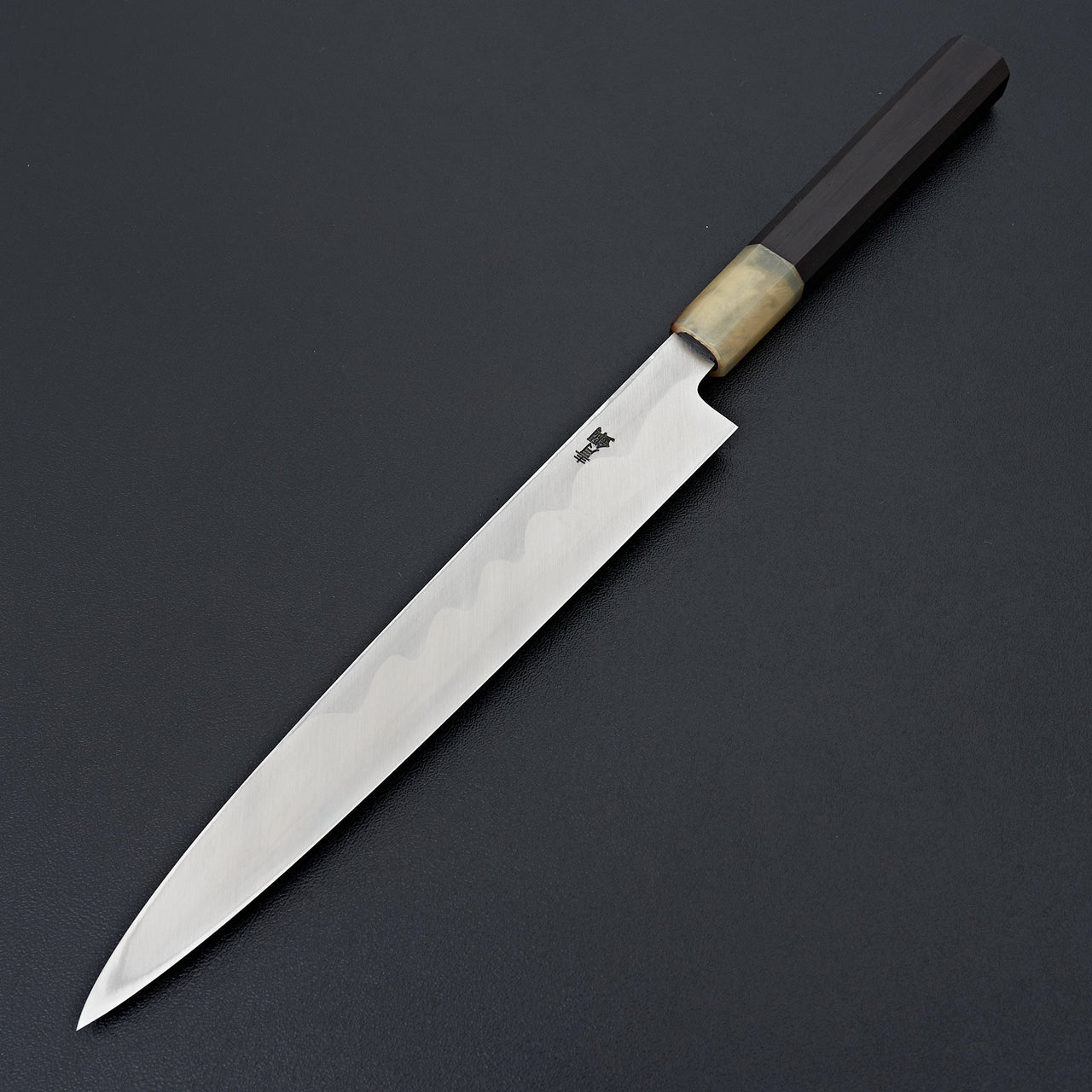 Hitohira Kikuchiyo Manzo Blue #2 Yanagiba 210mm Ebony Handle (Saya)-Knife-Hitohira-Carbon Knife Co