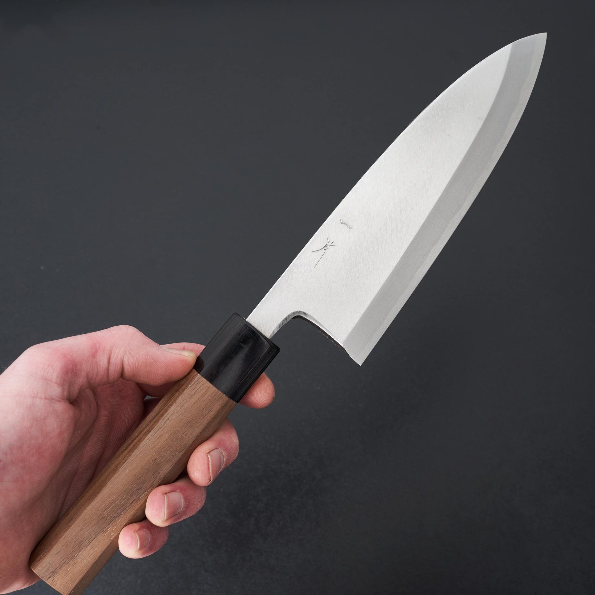 Hitohira Kikuchiyo Manzo White #3 Deba 165mm Walnut Handle (Saya)-Knife-Hitohira-Carbon Knife Co