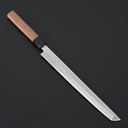 Hitohira Kikuchiyo Manzo White #3 Sakimaru Takobiki 270mm Walnut Handle (Saya)-Knife-Hitohira-Carbon Knife Co