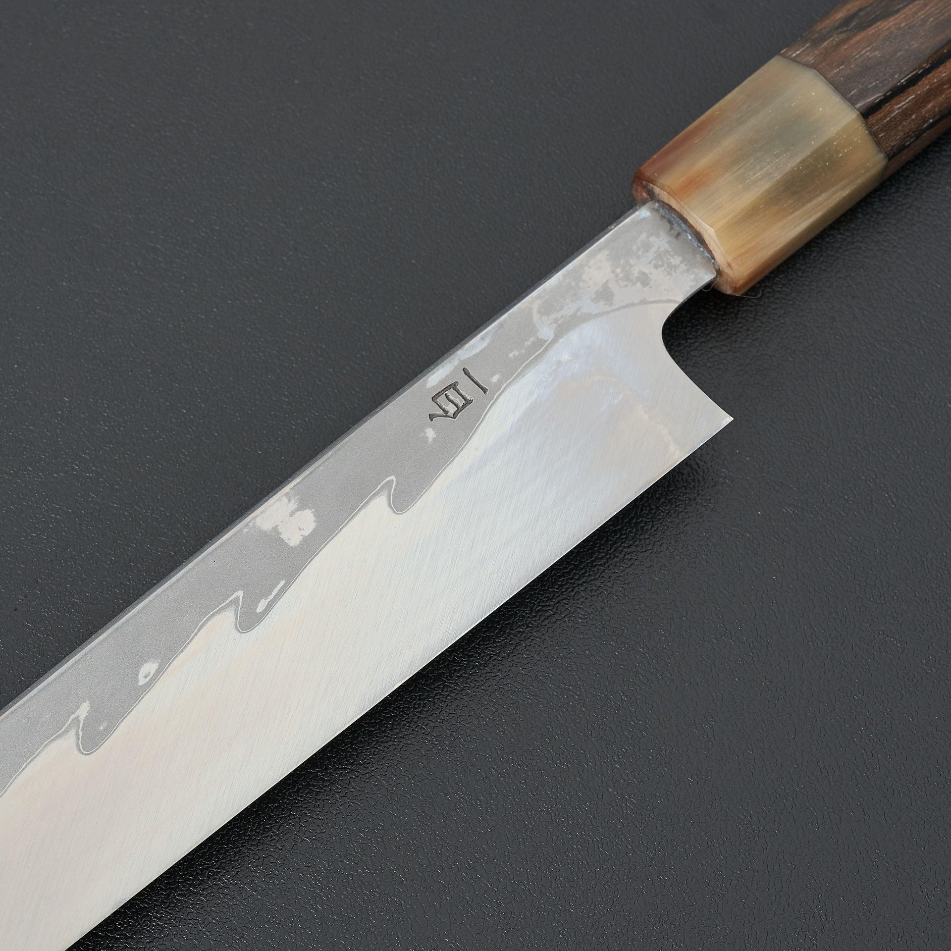 Hitohira Kikuchiyo Mosuke Enmon White #1 Yanagiba 300mm Ziricote Handle-Knife-Hitohira-Carbon Knife Co