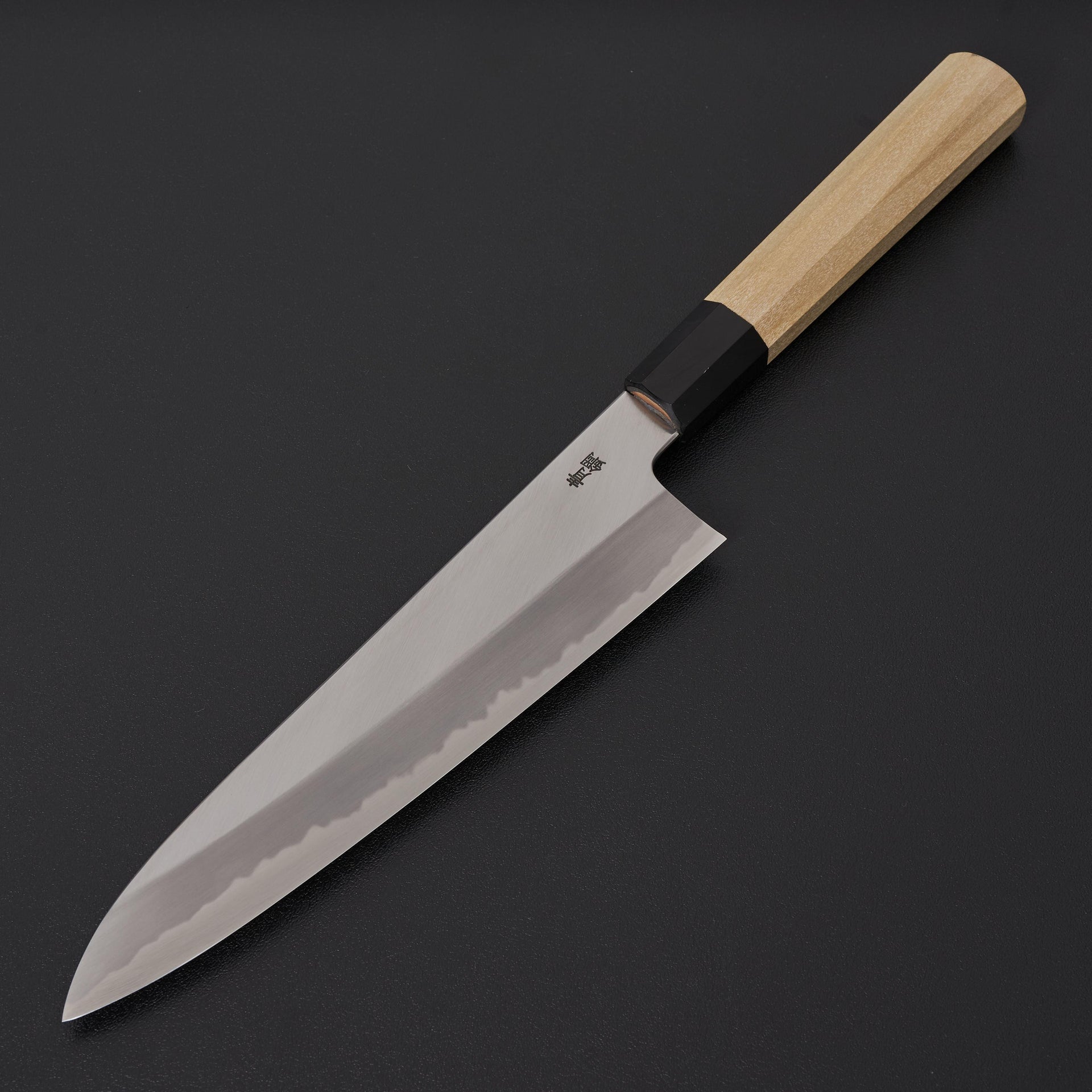 Hitohira Kikuchiyo Ren Blue #2 Gyuto 210mm Ho Wood Handle-Knife-Hitohira-Carbon Knife Co