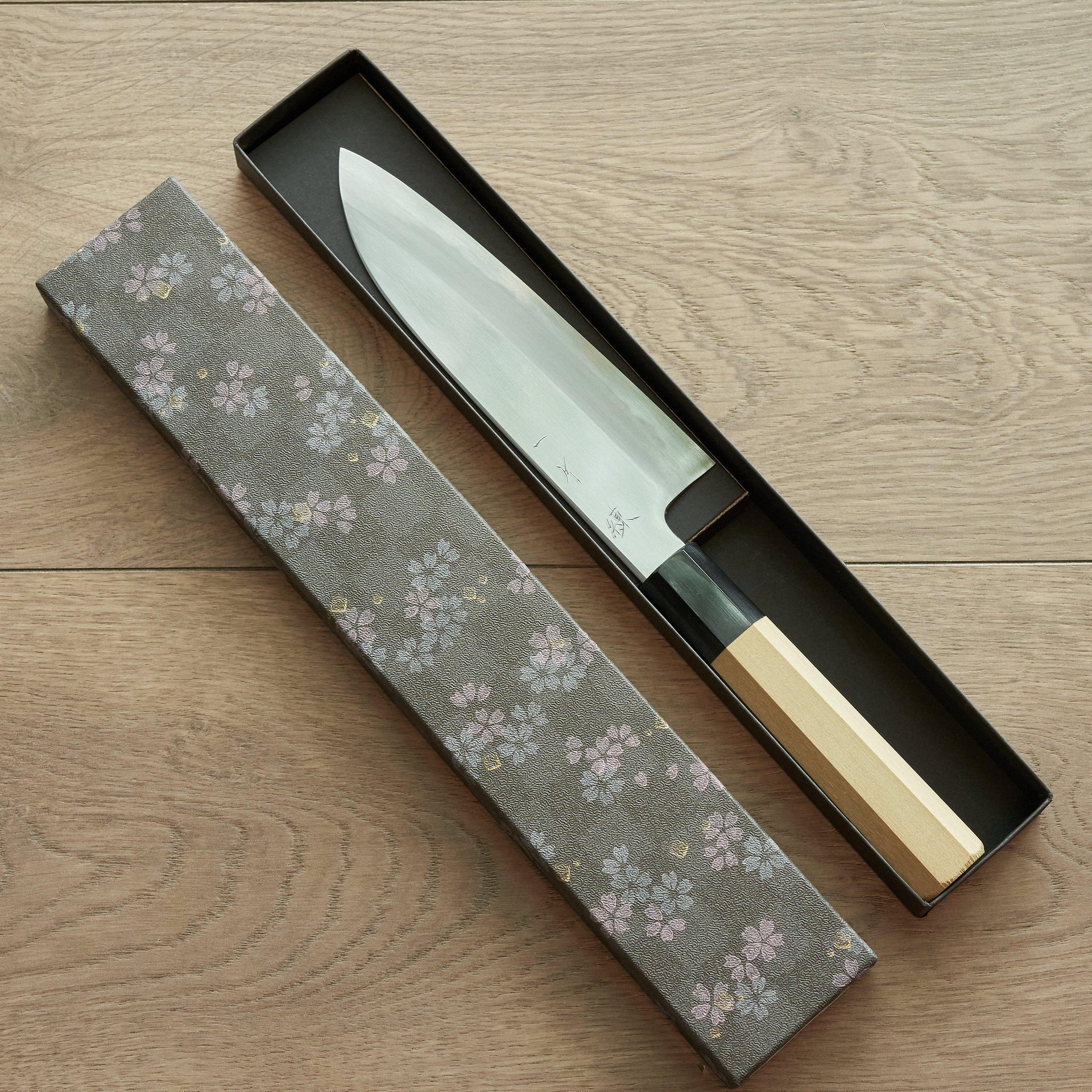 Hitohira Kikuchiyo Ren White #2 Santoku 180mm-Knife-Hitohira-Carbon Knife Co