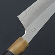 Hitohira Kikuchiyo Rou Silver #3 Mirror Polished Gyuto 210mm Ebony Handle-Knife-Hitohira-Carbon Knife Co