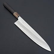 Hitohira Kikuchiyo Rou Silver #3 Mirror Polished Gyuto 240mm Ebony Handle-Knife-Hitohira-Carbon Knife Co