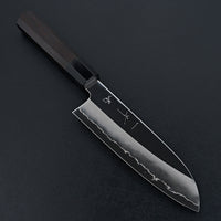 Hitohira Kikuchiyo Rou Silver #3 Mirror Polished Santoku Taihei Makassar Ebony Handle