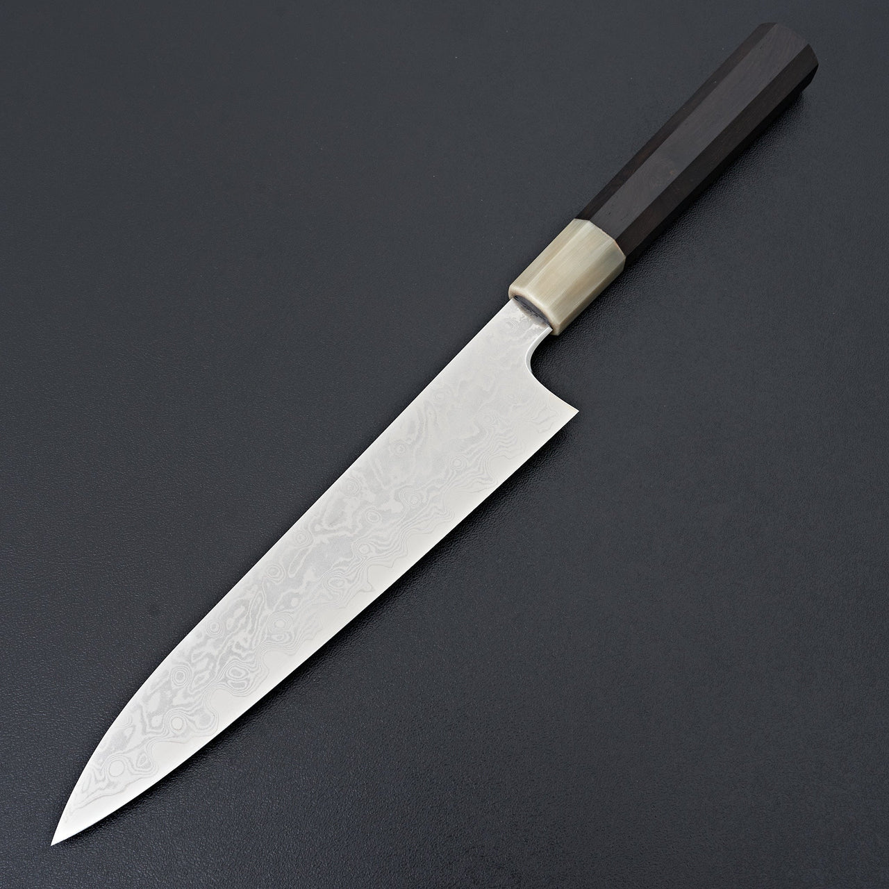 Hitohira Kikuchiyo Yohei VG-10 Damascus Gyuto 210mm Ebony Handle (Limited)-Knife-Hitohira-Carbon Knife Co
